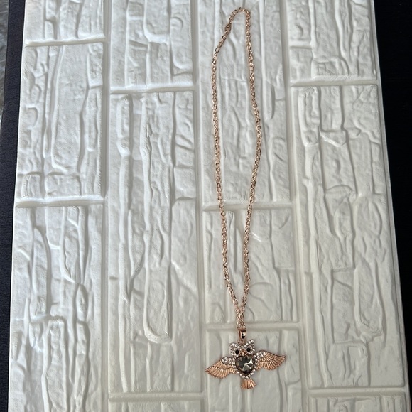 Owl Necklace Pendant Chain 15.5" (lenght) approx. - Picture 10 of 12